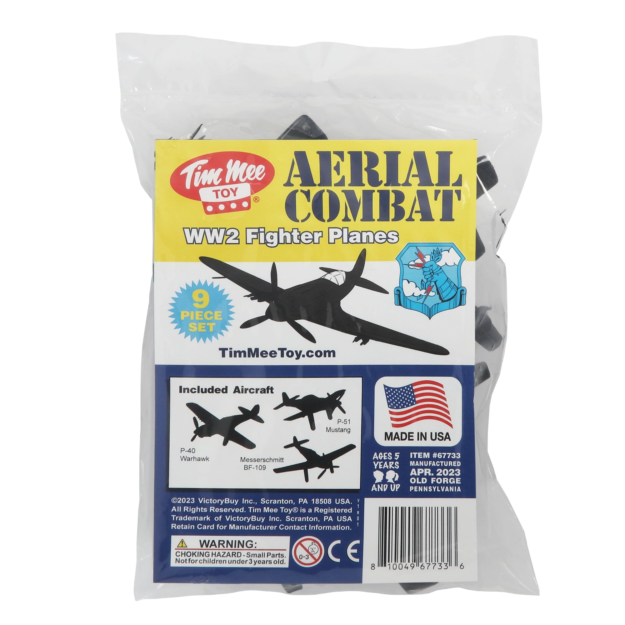 Amazon.com: TimMee WW2 Fighter Ace Planes - Black 9pc Plastic Army
